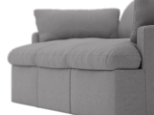 Retreat View Steel Modular Sofa - 3 Piece color View Steel