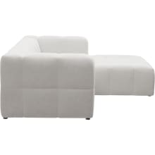 Lucello Muse Frost Modular Sofa with Ottoman - 3 Piece color Muse Frost