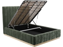 Brentwood Gas Lift Bed Muse Forest color Muse Forest