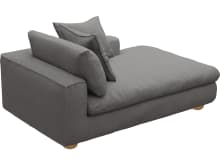 Tully California Slate Chaise Right Arm Facing Module color California Slate