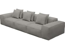 Riley Isla Soft Grey Modular Sofa - 3 Seater color Isla Soft Grey
