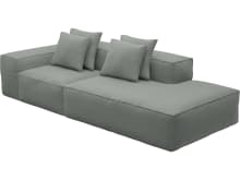 Riley Tribute Storm Modular Sofa - 1x Arm, 1x Armless, 1x Right Terminal color Tribute Storm