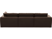 Cloud Deep Muse Chocolate Modular Sofa - 3 Seater Chaise color Muse Chocolate