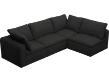 Cloud California Charcoal Modular Sofa - 4 Piece color California Charcoal