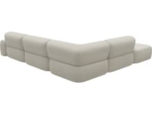 Beckett Boucle Ivory Modular Sofa - 6 Piece color Boucle Ivory