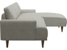 Dane Toorak Pebble Chaise Sofa - 3 Seater color Toorak Pebble