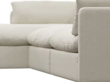 Willow Muse Flax Chaise Sofa - 3 Seater color Muse Flax