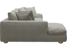 Tully Toorak Pebble Chaise Sofa - 3 Seater color Toorak Pebble