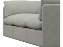 Willow Toorak Pebble Modular Sofa - 3 Seater color Toorak Pebble