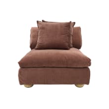 Tully Sofa Modules Slip Covers Muse Rust color Muse Rust