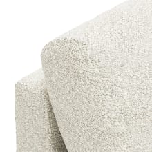 Haven Boucle Ivory Armless Sofa Chair Module color Boucle Ivory