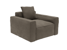 Riley Apt Muse Mink Armchair color Muse Mink