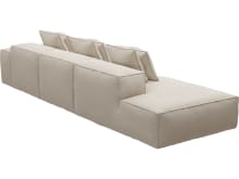 Riley Santa Fe Sand Modular Sofa - 1x Arm, 2x Armless, 1x Left Terminal color Santa Fe Sand