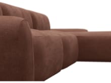 Beckett Muse Rust Chaise Sofa - 3 Seater color Muse Rust