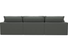 Willow Tribute Storm Chaise Sofa - 3 Seater color Tribute Storm