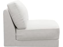 Monica Noa Fog Armless Sofa Chair Module color Noa Fog