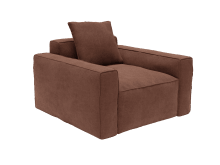 Riley Apt Muse Rust Armchair color Muse Rust