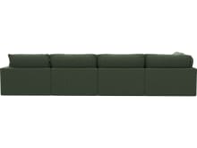 Willow Tribute Dark Jade Modular Sofa - 6 Seater LAF Terminal color Tribute Dark Jade