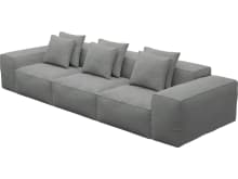 Riley Maya Flint Modular Sofa - 3 Seater color Maya Flint