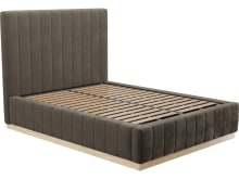 Brentwood Gas Lift Bed Muse Mink color Muse Mink