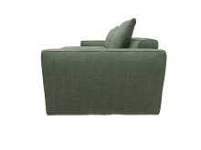 Riley Apt Tribute Dark Jade Sofa - 3 Seater Chaise color Tribute Dark Jade