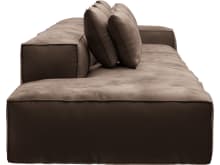 Riley Muse Chocolate Modular Sofa - 1x Arm, 2x Armless, 1x Left Terminal color Muse Chocolate