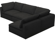 Cloud Deep California Charcoal Modular Sofa - 4 Piece color California Charcoal