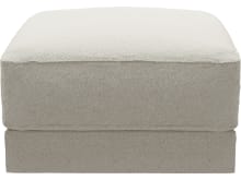 Monica Boucle Ivory Ottoman color Boucle Ivory