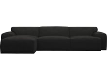 Copenhagen California Charcoal Chaise Sofa - 3 Seater color California Charcoal