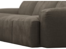 Copenhagen Muse Mink Chaise Sofa - 3 Seater color Muse Mink