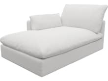 Willow Muse Frost Chaise Left Arm Facing Sofa Module color Muse Frost