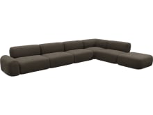 Beckett Muse Mink Modular Sofa - 7 Piece color Muse Mink