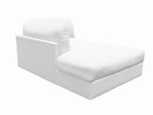 Finley Muse Frost Left Arm Facing Chaise Module color Muse Frost