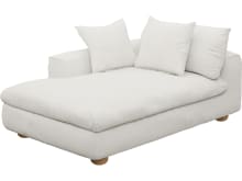 Tully Tribute Ice Chaise Left Arm Facing Module color Tribute Ice