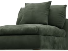 Tully Muse Forest Armless Sofa Chair Module color Muse Forest