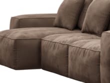 Riley Muse Chocolate Modular Sofa - 3 Seater Chaise color Muse Chocolate
