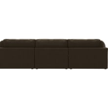 Finley Tribute Walnut Modular Sofa - 3 Seater and Ottoman color Tribute Walnut