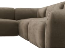 Beckett Tribute Walnut Modular Corner Sofa - 7 Piece color Tribute Walnut