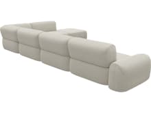 Beckett Boucle Ivory Modular Sofa - 7 Piece color Boucle Ivory
