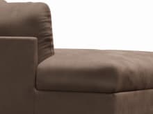 Finley Muse Chocolate Left Arm Facing Chaise Module color Muse Chocolate