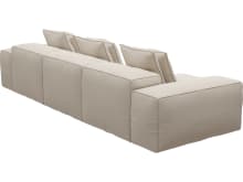 Riley Santa Fe Sand Modular Sofa - 3 Seater Chaise color Santa Fe Sand