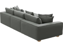 Tully Tribute Storm Chaise Sofa - 3 Seater color Tribute Storm