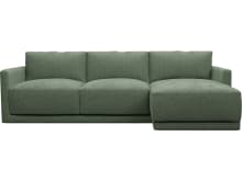 Haven Apt Tribute Dark Jade Chaise Sofa color Tribute Dark Jade