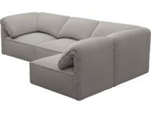 Kai Boucle Pumice Modular Sofa - 4 Seater color Boucle Pumice