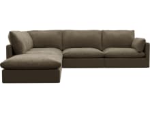 Willow Tribute Walnut Modular Sofa - 5 Seater LAF Terminal color Tribute Walnut