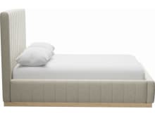 Brentwood Gas Lift Bed Muse Flax color Muse Flax