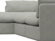 Willow Toorak Pebble Chaise Sofa - 3 Seater color Toorak Pebble