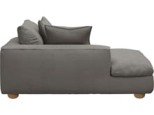 Tully Isla Soft Grey Chaise Left Arm Facing Module color Isla Soft Grey
