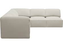 Kai Toorak Pearl Modular Sofa - 5 Seater color Toorak Pearl