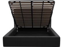 Felix Gas Lift Bed Plaza Flint Grey color Plaza Flint Grey